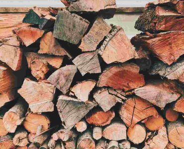 Difference between firewood and braai wood shown through stacked wood prepared for heating and outdoor cooking.